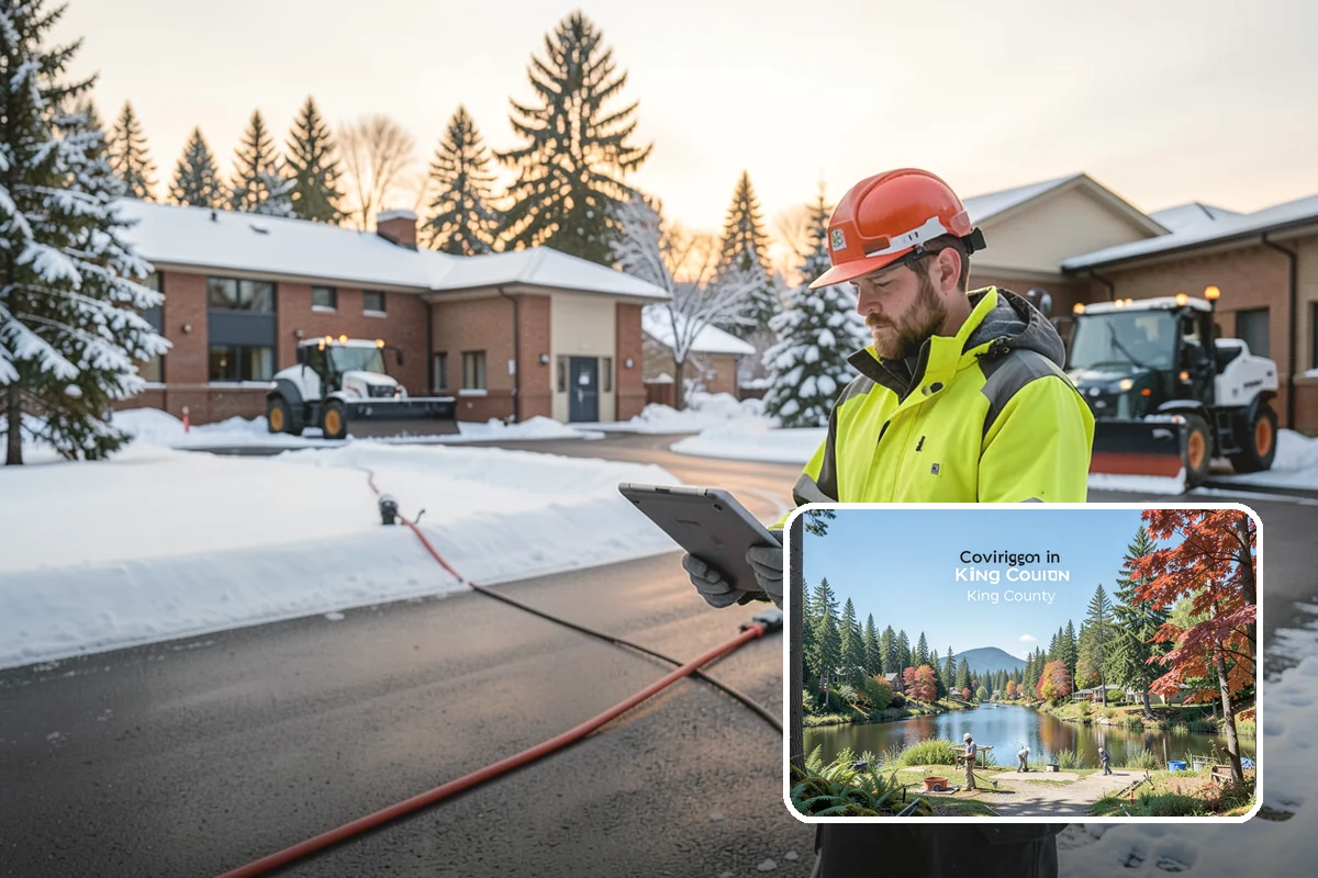 Gutter Heat Cable Installation in Covington, King County, WA - Open gutters and downspouts through freeze-thaw cycles