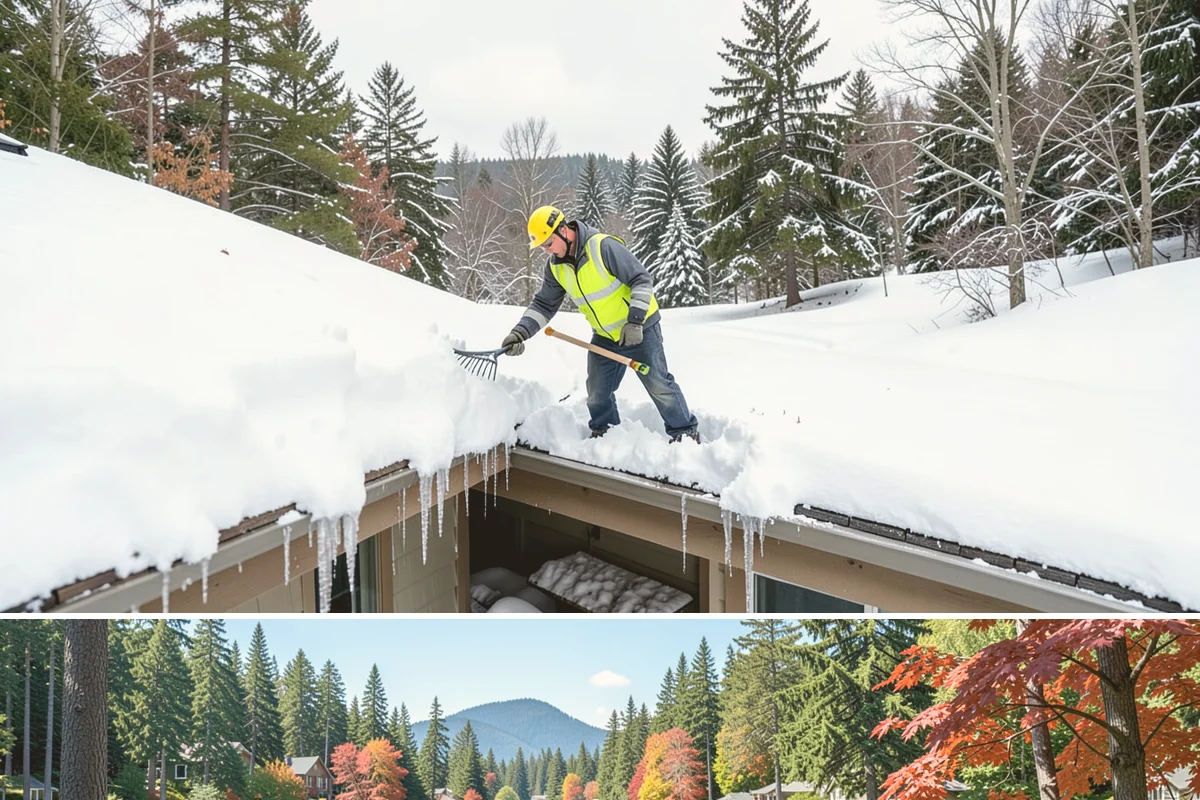 Gutter Heat Cable Installation in Covington, King County, WA - Gutter heat cable installation is best done in fall before freeze-thaw weather begins clogging gutters with ice.