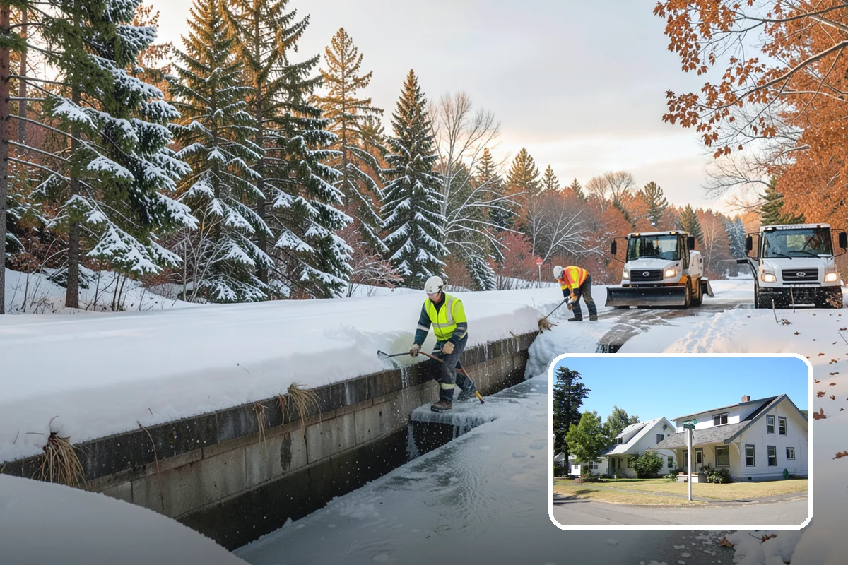 Gutter Heat Cable Installation in DuPont, Pierce County, WA - Open gutters and downspouts through freeze-thaw cycles