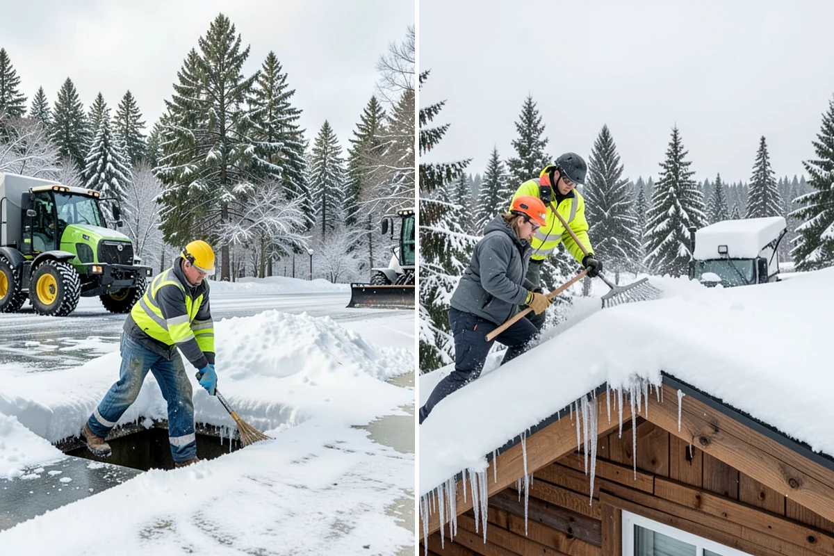 Gutter Heat Cable Installation in Hunts Point, King County, WA - Inspect gutters and downspouts for recurring ice points