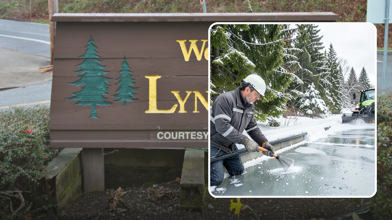 Gutter Heat Cable Installation in Lynnwood, Snohomish County, WA - We install heat cable in gutters and downspouts to keep meltwater flowing through freezing weather.