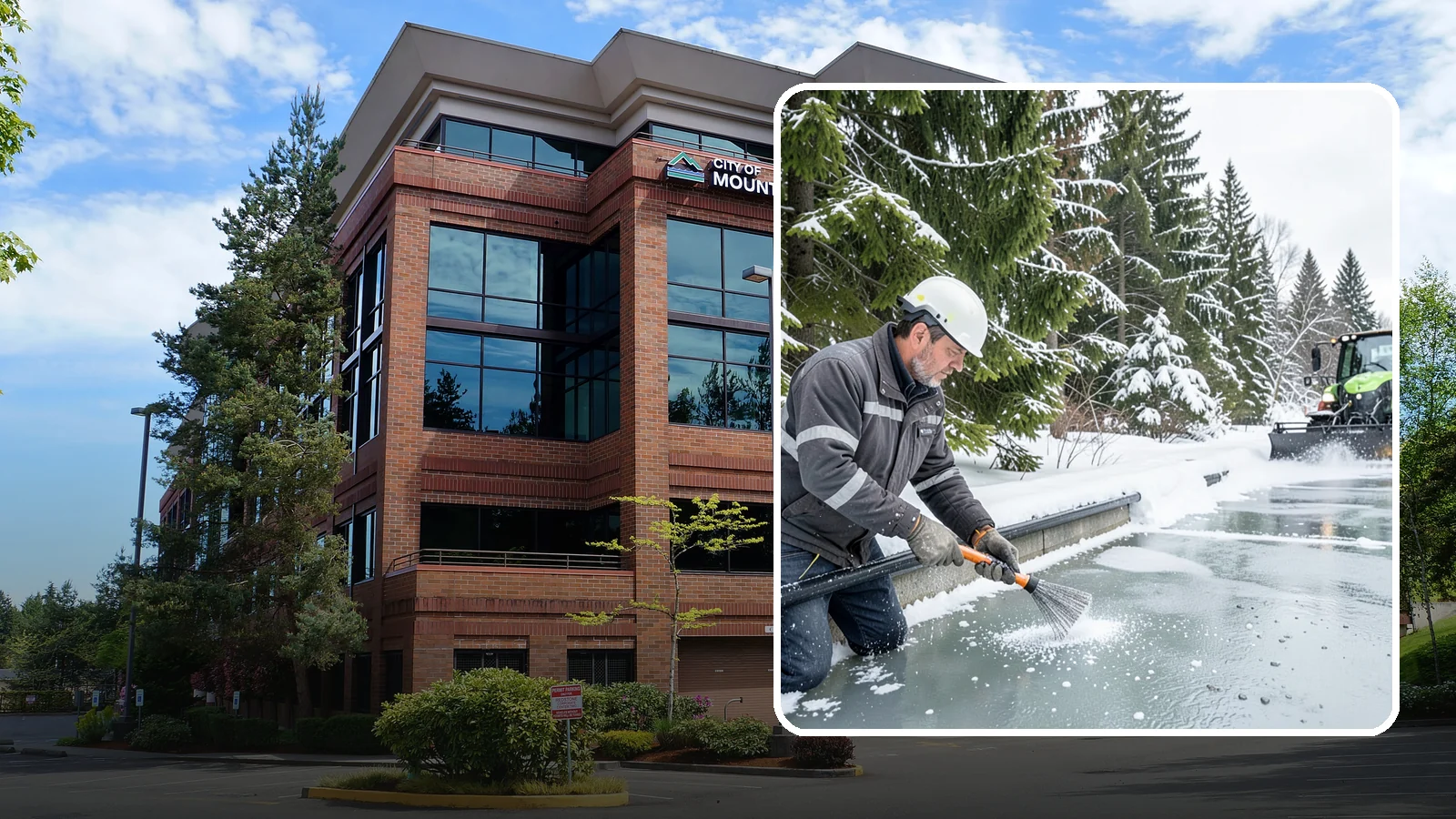 Gutter Heat Cable Installation in Mountlake Terrace, Snohomish County, WA - We install heat cable in gutters and downspouts to keep meltwater flowing through freezing weather.