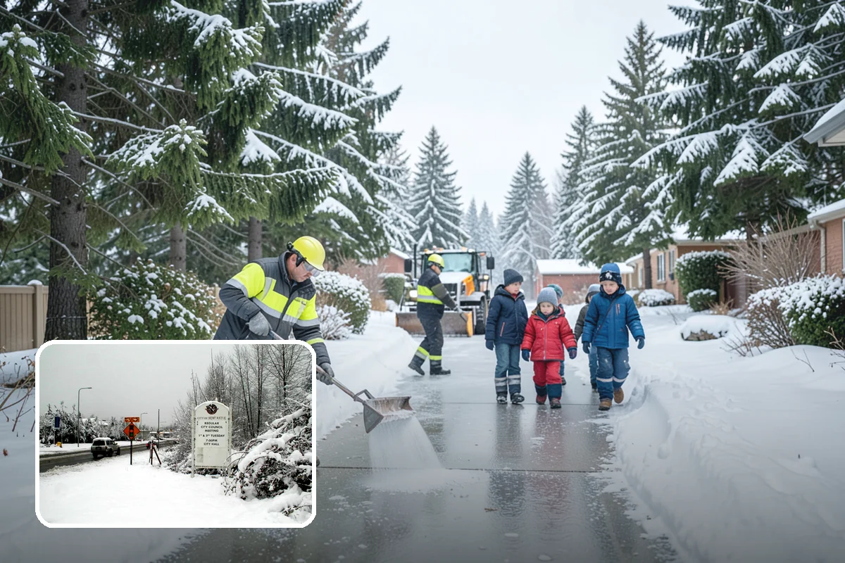 Gutter Heat Cable Installation in Newcastle, King County, WA - Open gutters and downspouts through freeze-thaw cycles