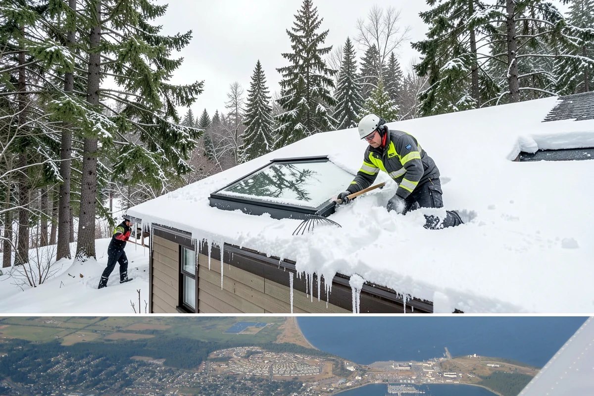 Gutter Heat Cable Installation in Oak Harbor, Island County, WA - Gutter heat cable installation is best done in fall before freeze-thaw weather begins clogging gutters with ice.