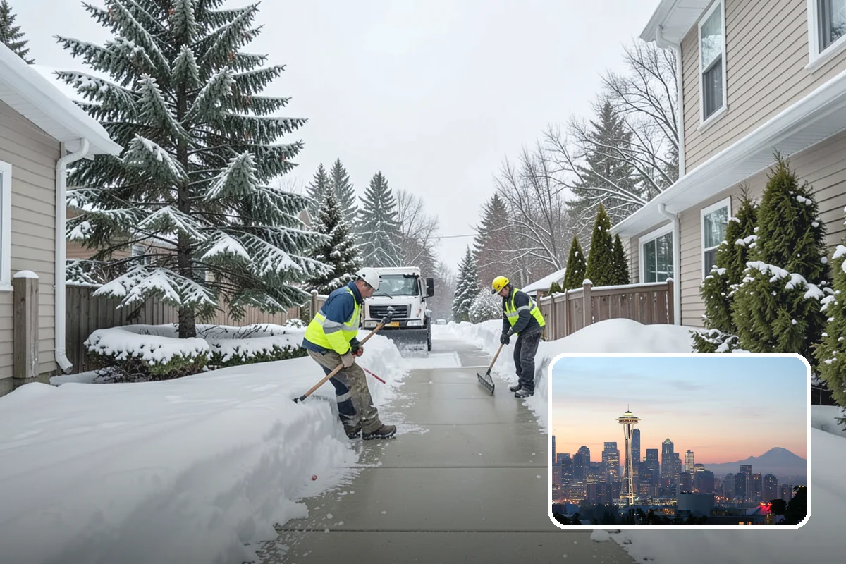 Gutter Heat Cable Installation in Seattle, King County, WA - Open gutters and downspouts through freeze-thaw cycles