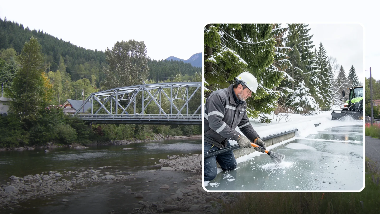 Gutter Heat Cable Installation in Skykomish, King County, WA - We install heat cable in gutters and downspouts to keep meltwater flowing through freezing weather.