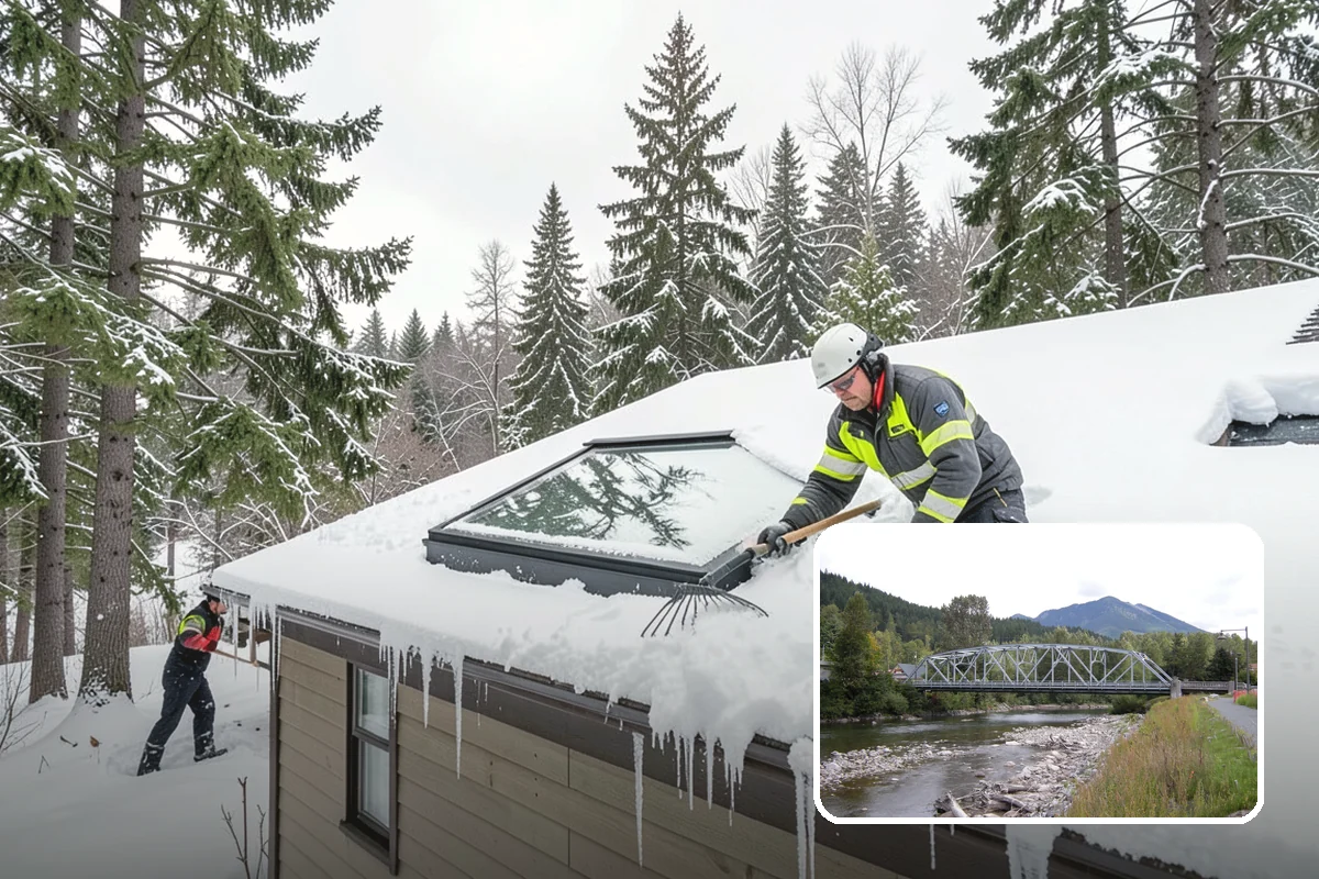 Gutter Heat Cable Installation in Skykomish, King County, WA - Open gutters and downspouts through freeze-thaw cycles