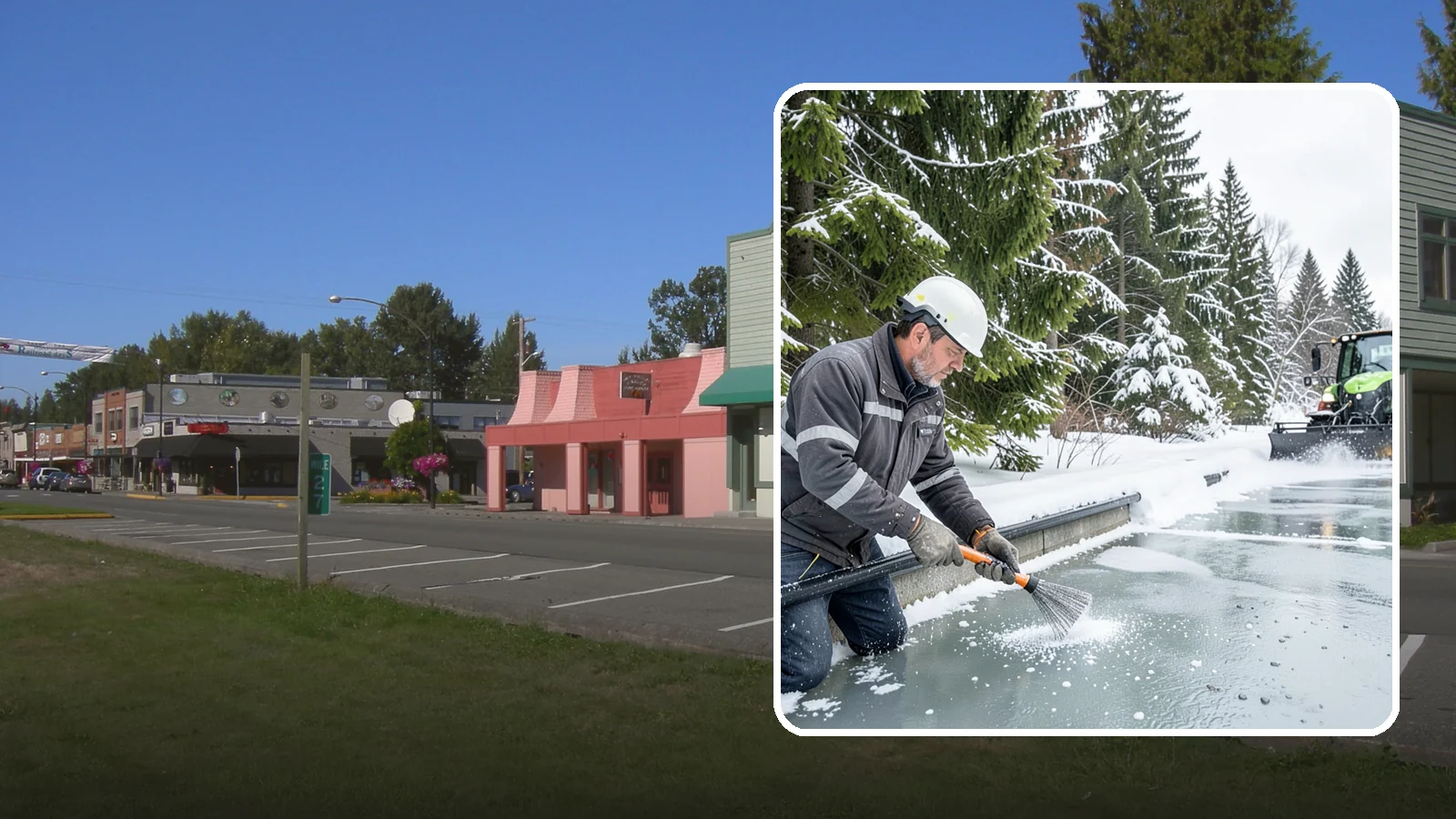 Gutter Heat Cable Installation in Snoqualmie, King County, WA - We install heat cable in gutters and downspouts to keep meltwater flowing through freezing weather.