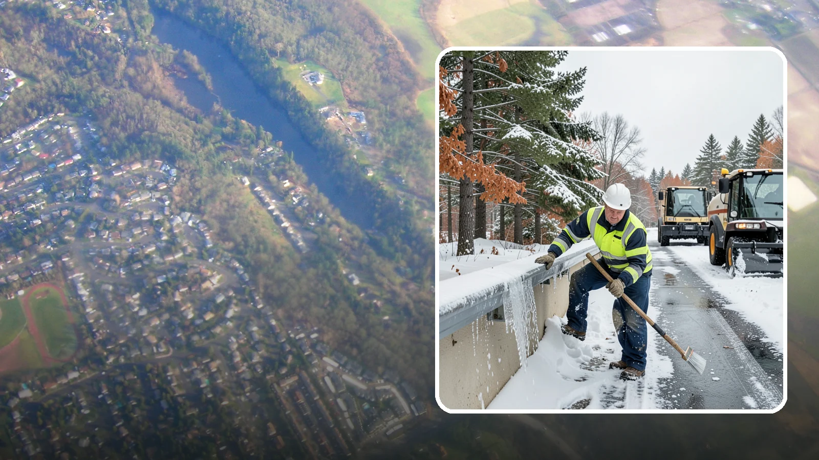 Gutter Ice Removal in Algona, King County, WA - We clear ice from gutters and downspouts so meltwater can drain instead of backing up.