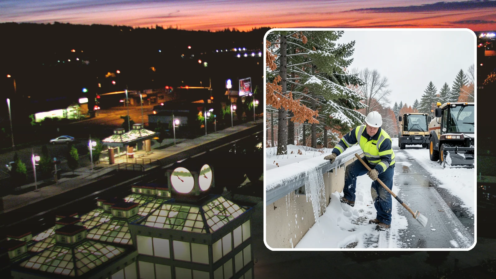 Gutter Ice Removal in Auburn, King County, WA - We clear ice from gutters and downspouts so meltwater can drain instead of backing up.