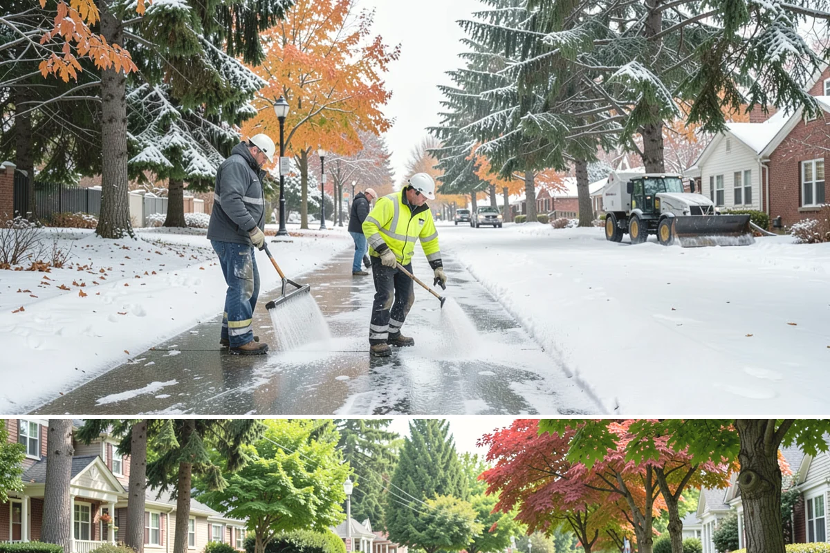 Gutter Ice Removal in Beaux Arts Village, King County, WA - Gutter ice removal is most needed during cold snaps and thaws when frozen gutters block the meltwater trying to drain.
