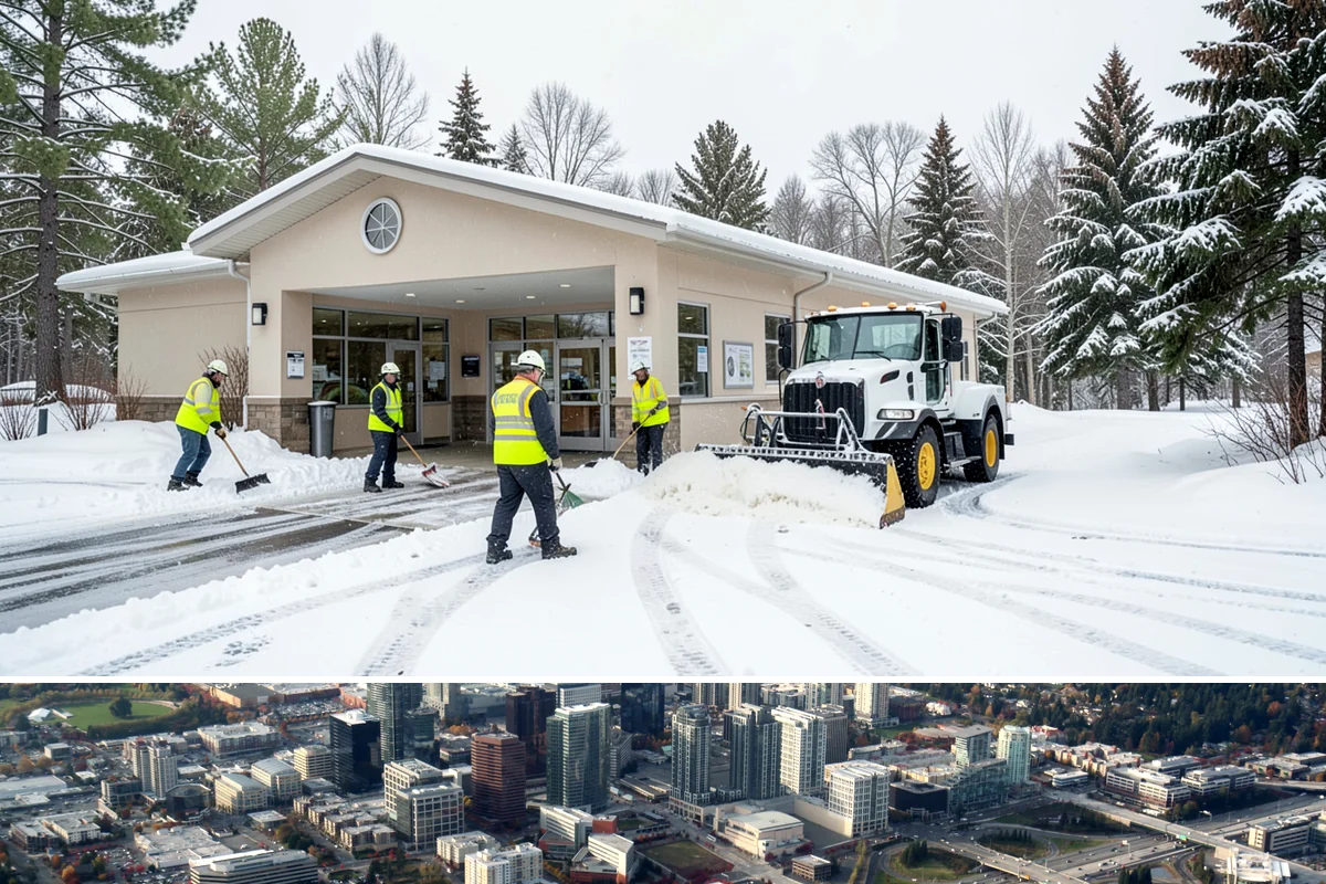 Gutter Ice Removal in Bellevue, King County, WA - Gutter ice removal is most needed during cold snaps and thaws when frozen gutters block the meltwater trying to drain.
