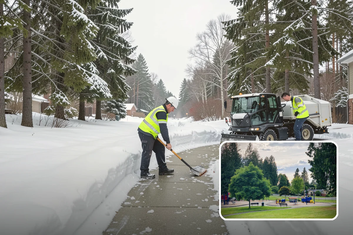 Gutter Ice Removal in Bonney Lake, Pierce County, WA - Restores drainage so meltwater flows away