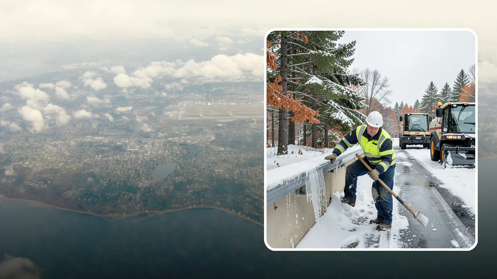 Gutter Ice Removal in Burien, King County, WA - We clear ice from gutters and downspouts so meltwater can drain instead of backing up.