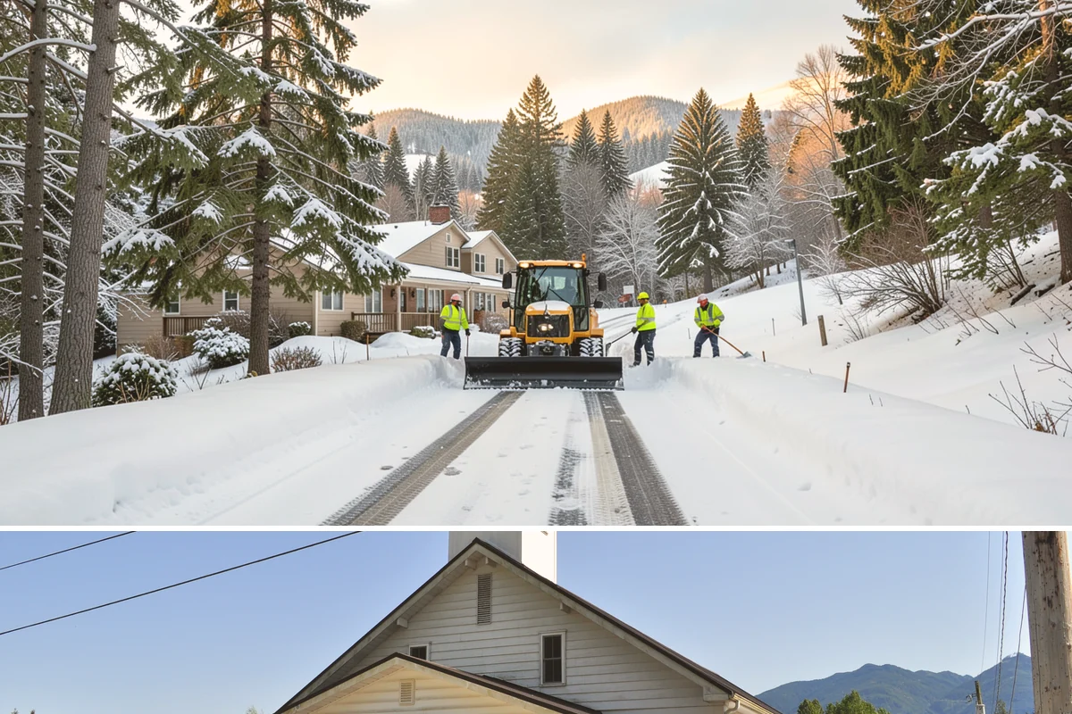 Gutter Ice Removal in Concrete, Skagit County, WA - Gutter ice removal is most needed during cold snaps and thaws when frozen gutters block the meltwater trying to drain.