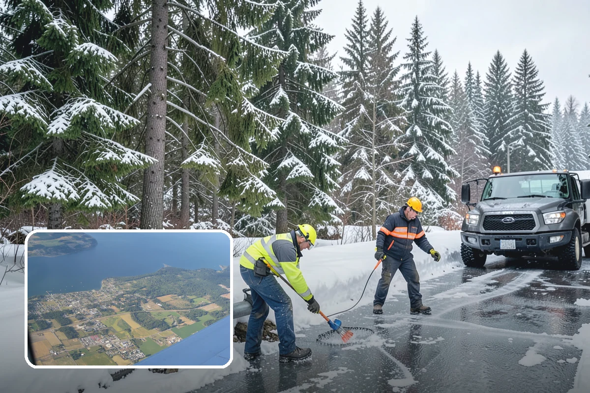 Gutter Ice Removal in Coupeville, Island County, WA - Restores drainage so meltwater flows away