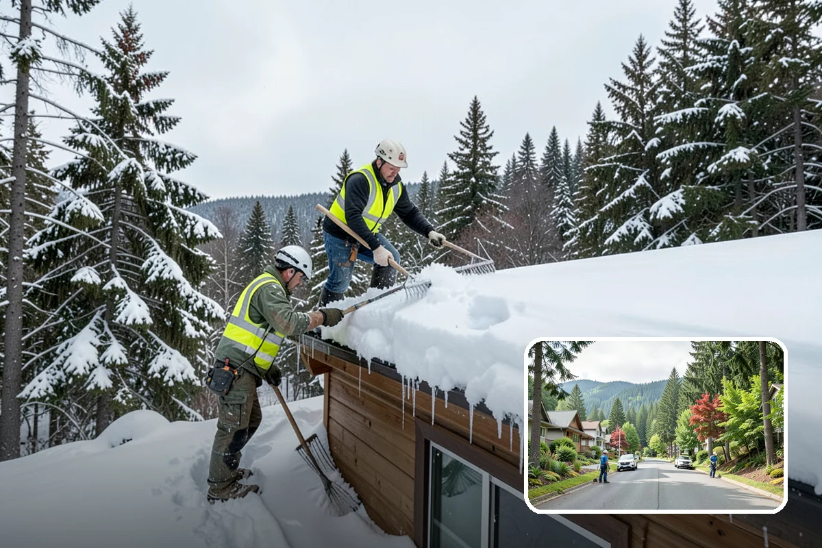 Gutter Ice Removal in Darrington, Snohomish County, WA - Restores drainage so meltwater flows away