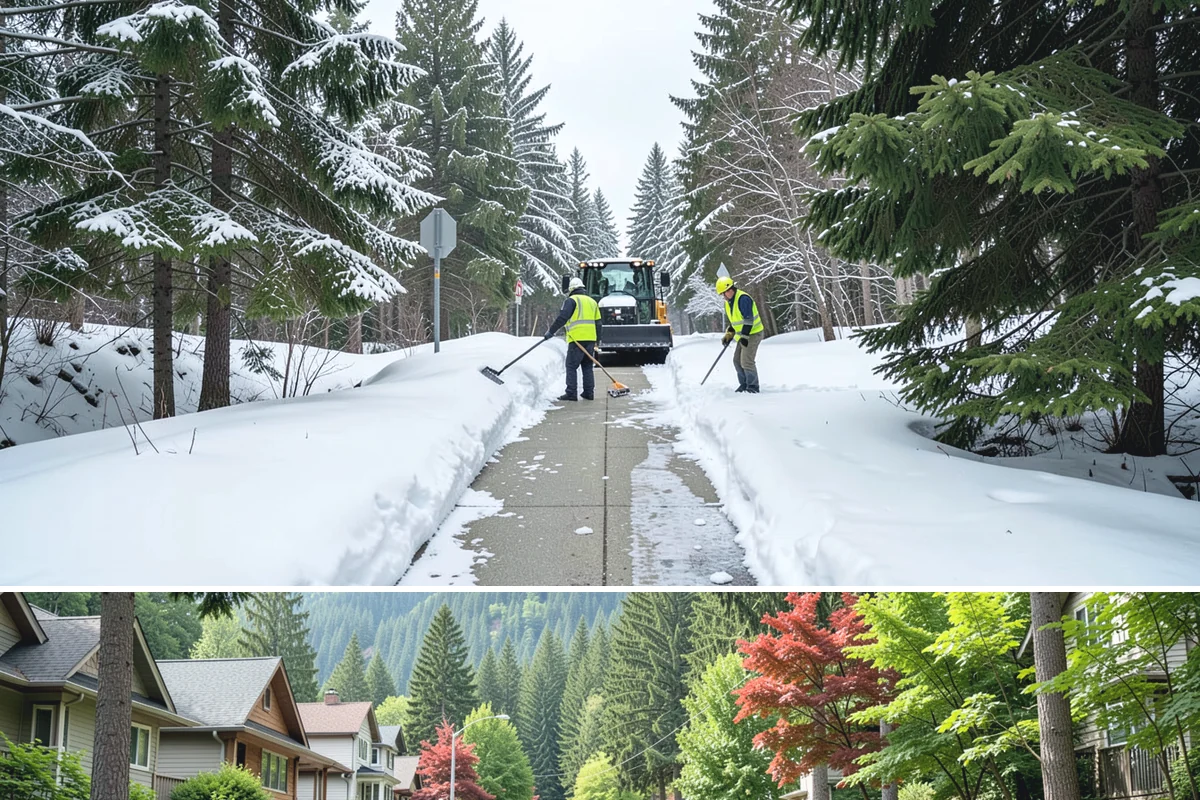 Gutter Ice Removal in Darrington, Snohomish County, WA - Gutter ice removal is most needed during cold snaps and thaws when frozen gutters block the meltwater trying to drain.