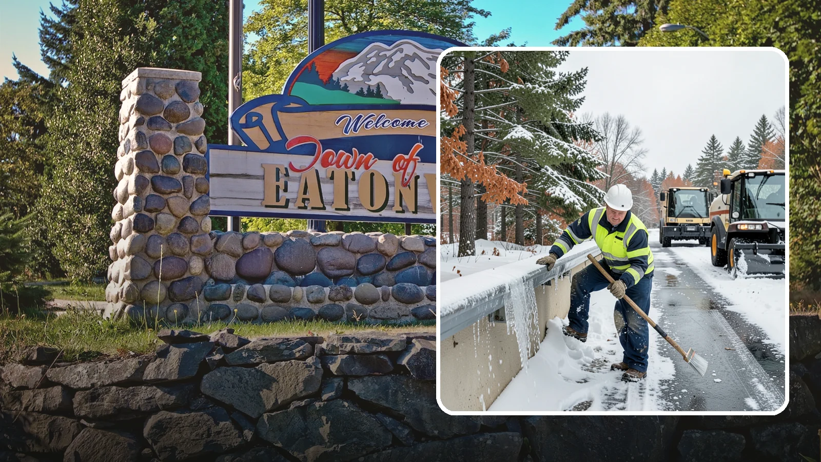 Gutter Ice Removal in Eatonville, Pierce County, WA - We clear ice from gutters and downspouts so meltwater can drain instead of backing up.