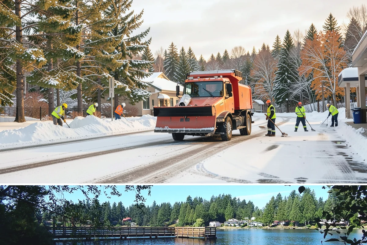Gutter Ice Removal in Federal Way, King County, WA - Gutter ice removal is most needed during cold snaps and thaws when frozen gutters block the meltwater trying to drain.