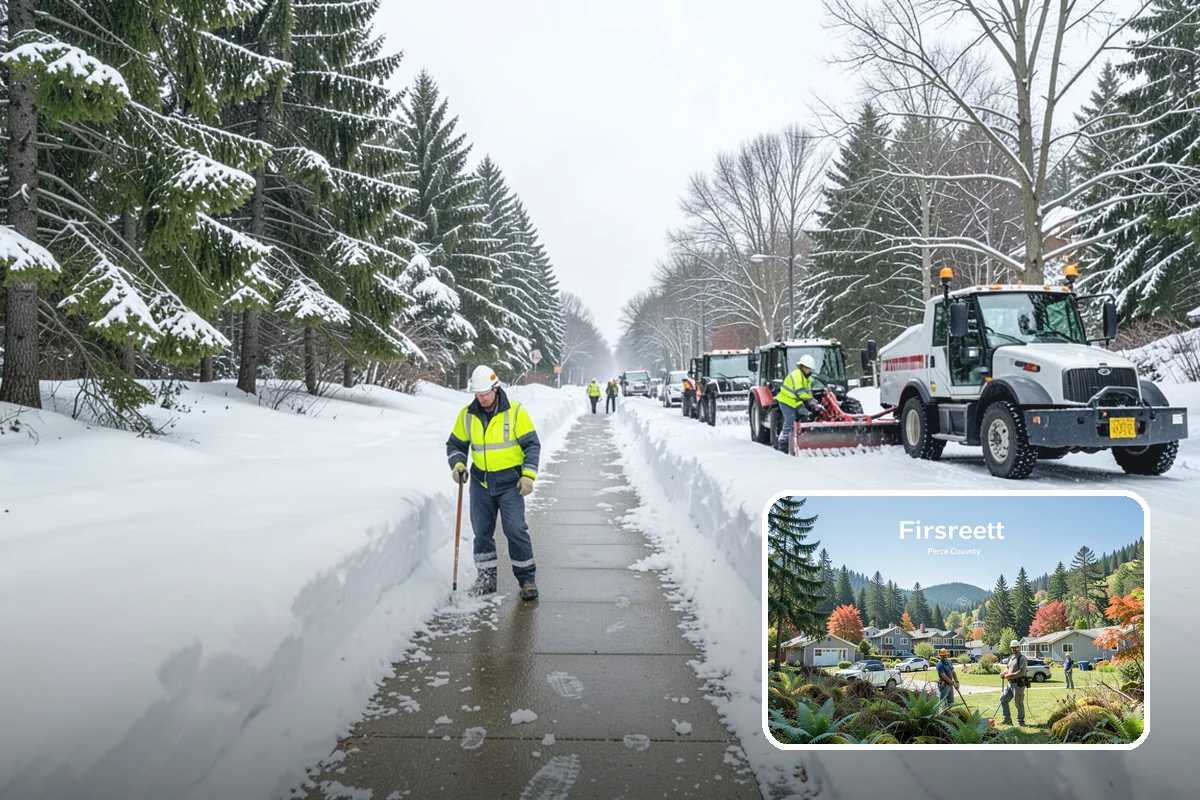 Gutter Ice Removal in Fircrest, Pierce County, WA - Restores drainage so meltwater flows away