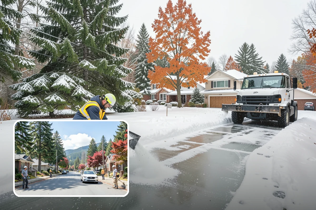 Gutter Ice Removal in Hunts Point, King County, WA - Restores drainage so meltwater flows away