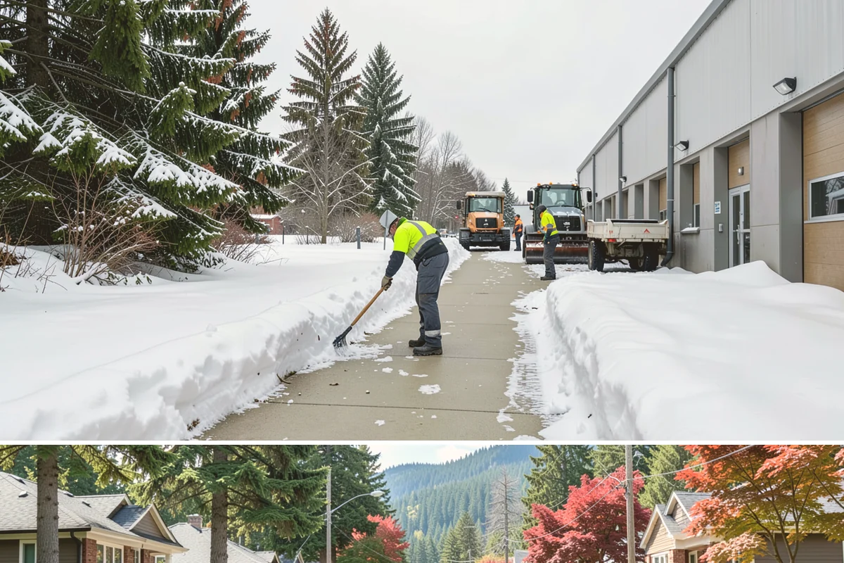 Gutter Ice Removal in Hunts Point, King County, WA - Gutter ice removal is most needed during cold snaps and thaws when frozen gutters block the meltwater trying to drain.
