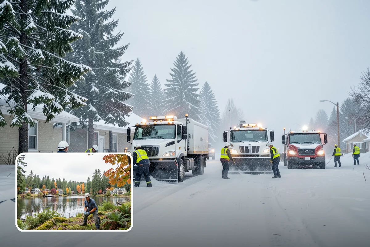 Gutter Ice Removal in La Conner, Skagit County, WA - Restores drainage so meltwater flows away