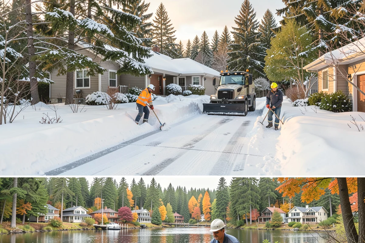 Gutter Ice Removal in La Conner, Skagit County, WA - Gutter ice removal is most needed during cold snaps and thaws when frozen gutters block the meltwater trying to drain.