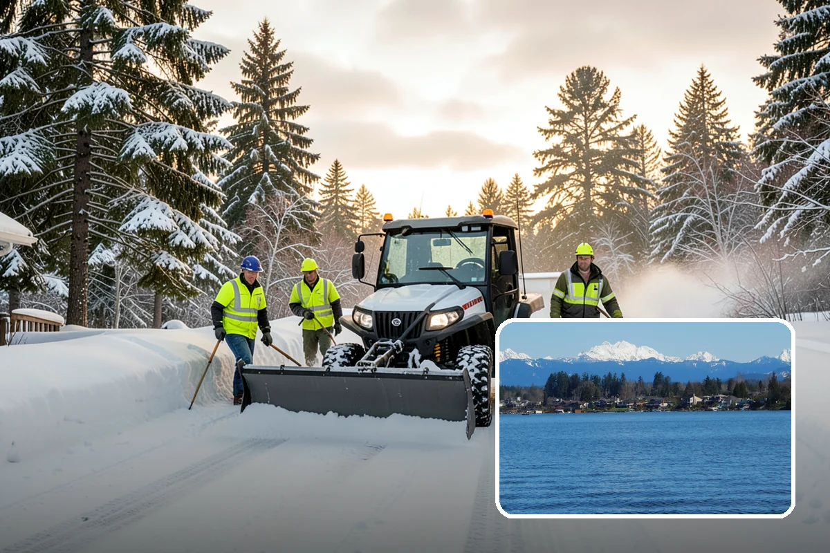 Gutter Ice Removal in Lake Stevens, Snohomish County, WA - Restores drainage so meltwater flows away