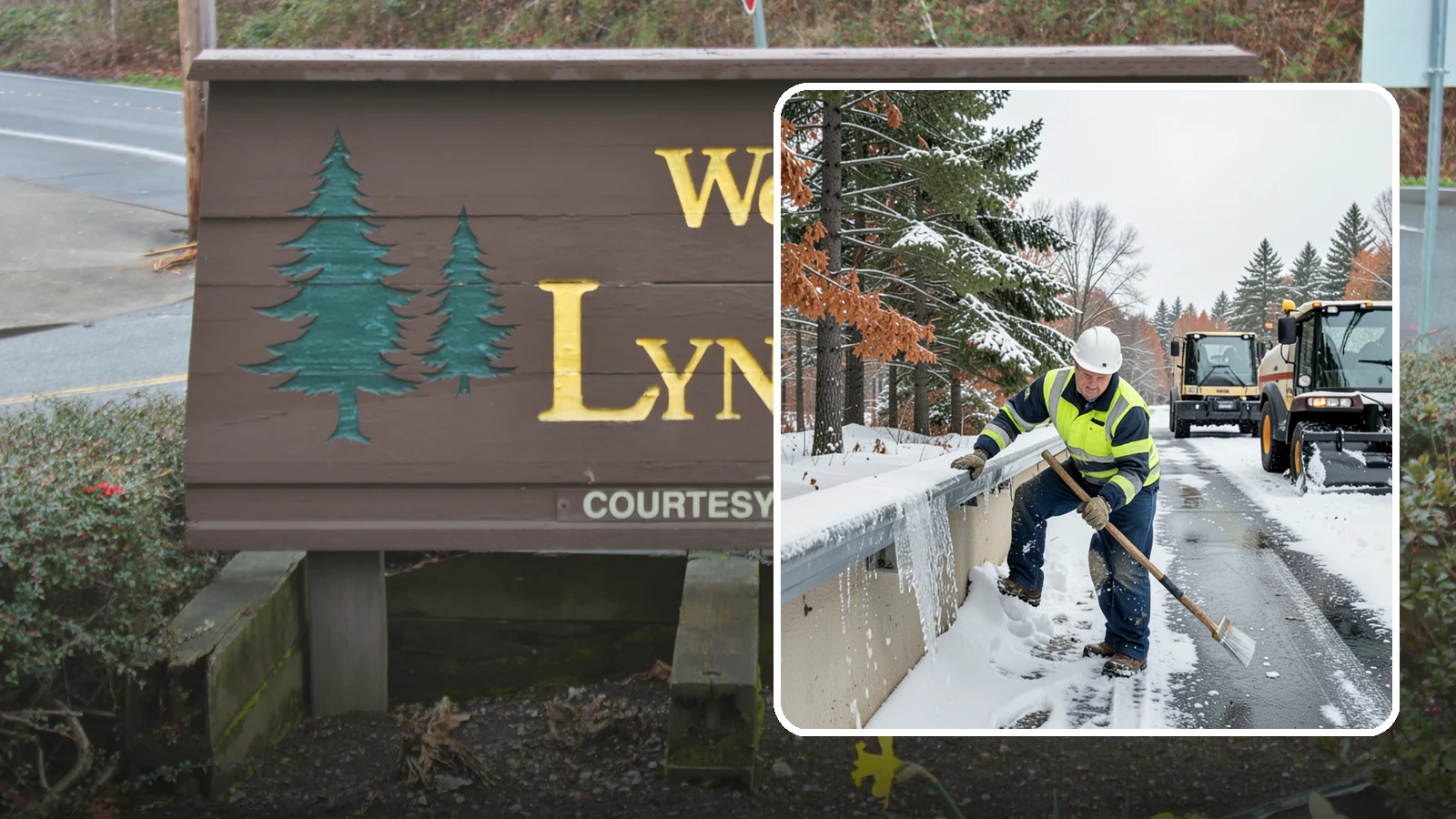 Gutter Ice Removal in Lynnwood, Snohomish County, WA - We clear ice from gutters and downspouts so meltwater can drain instead of backing up.
