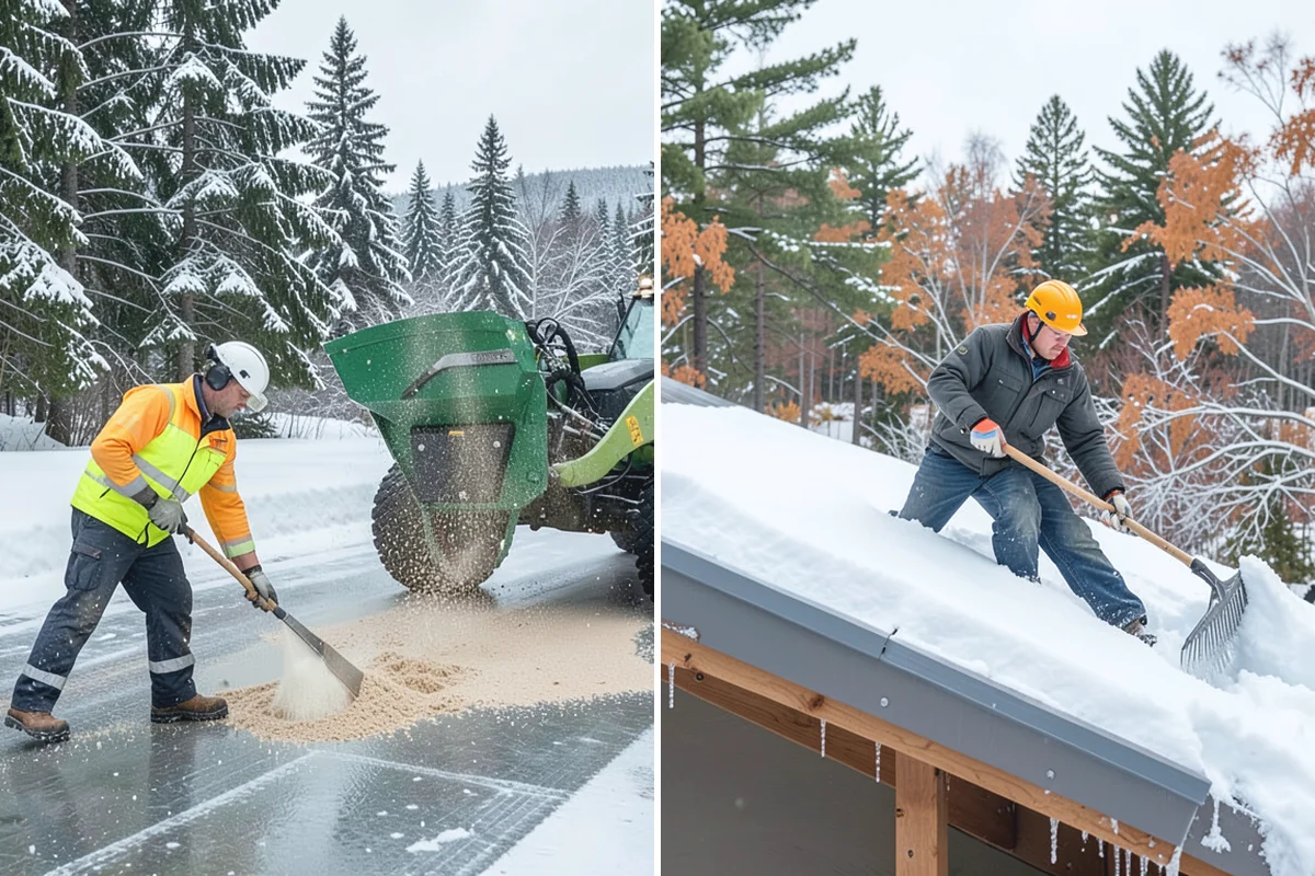 Gutter Ice Removal in Medina, King County, WA - Inspect gutters and downspouts for ice blockages