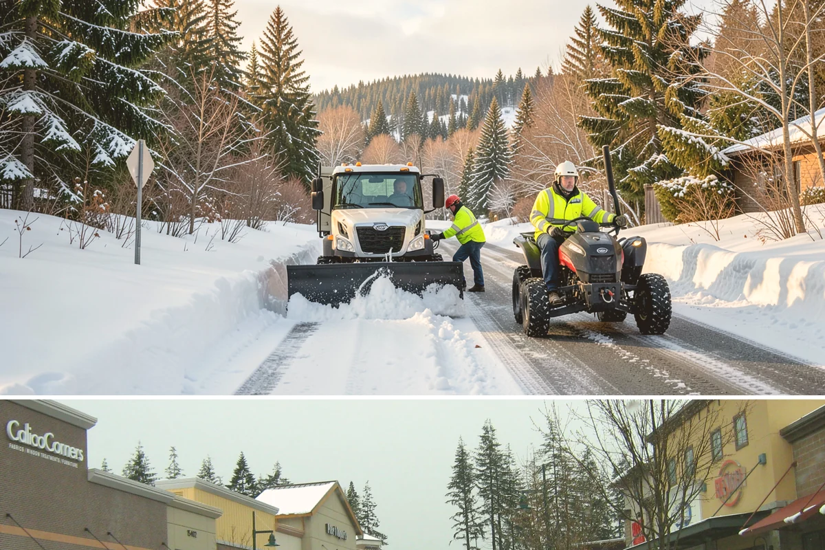 Gutter Ice Removal in Mill Creek, Snohomish County, WA - Gutter ice removal is most needed during cold snaps and thaws when frozen gutters block the meltwater trying to drain.