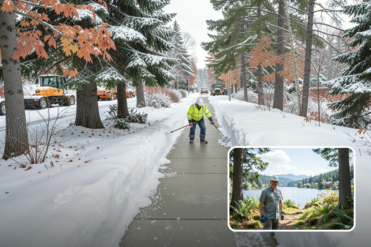 Gutter Ice Removal in Milton, King County, WA - Restores drainage so meltwater flows away