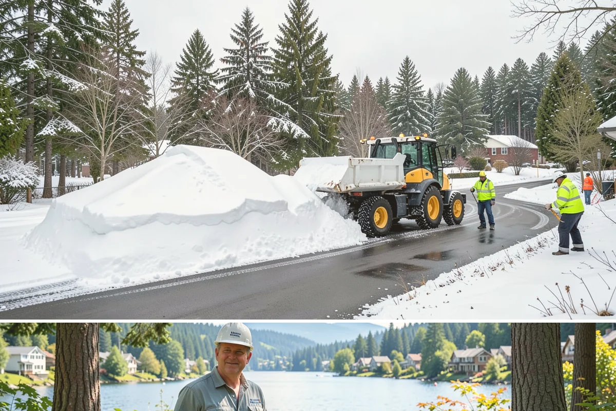 Gutter Ice Removal in Milton, King County, WA - Gutter ice removal is most needed during cold snaps and thaws when frozen gutters block the meltwater trying to drain.