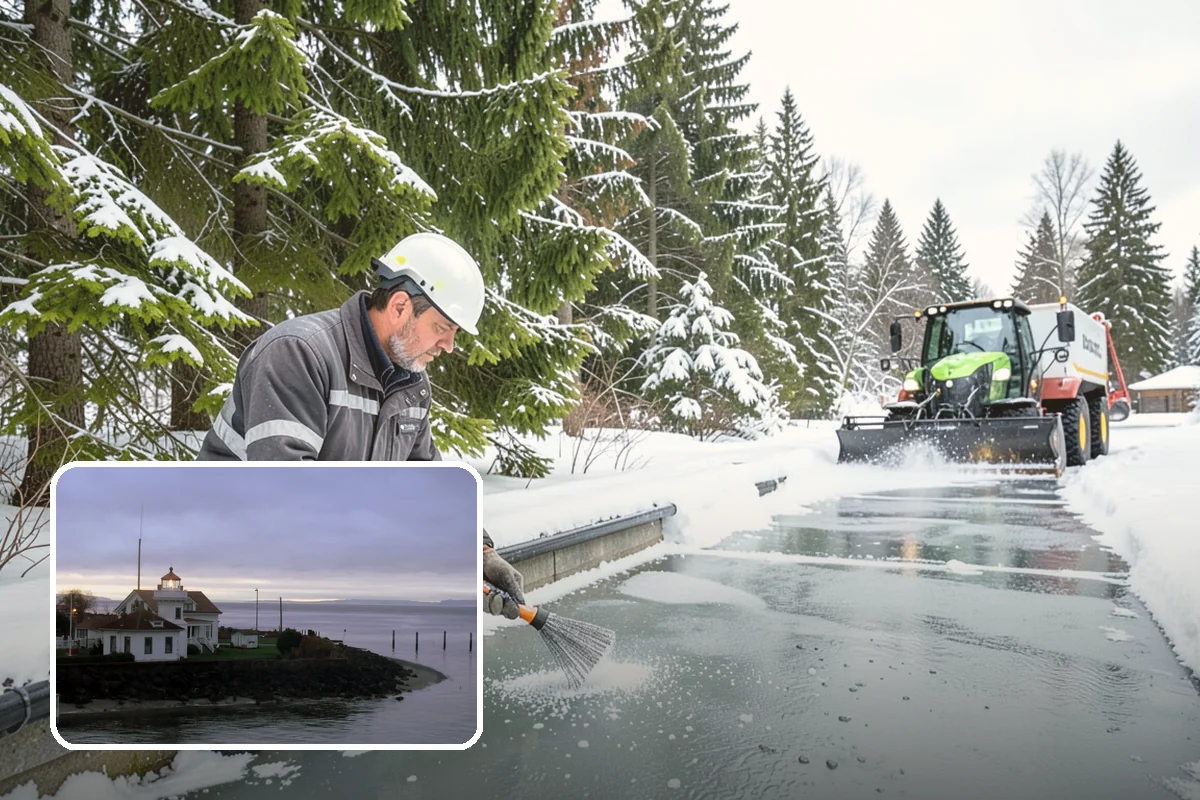 Gutter Ice Removal in Mukilteo, Snohomish County, WA - Restores drainage so meltwater flows away