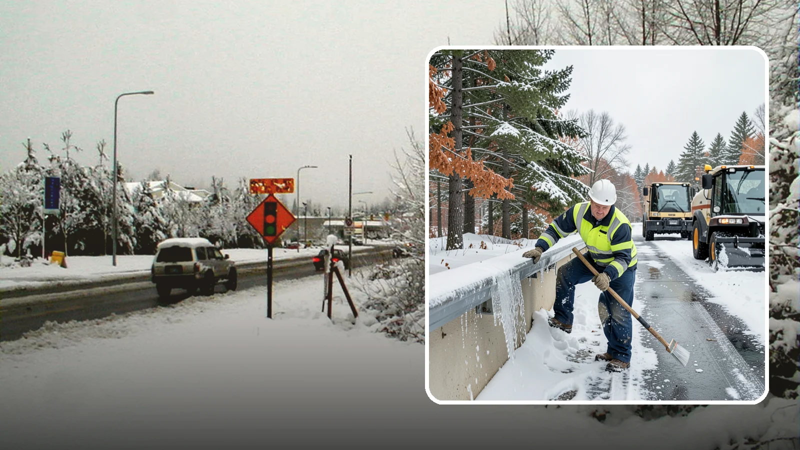 Gutter Ice Removal in Newcastle, King County, WA - We clear ice from gutters and downspouts so meltwater can drain instead of backing up.