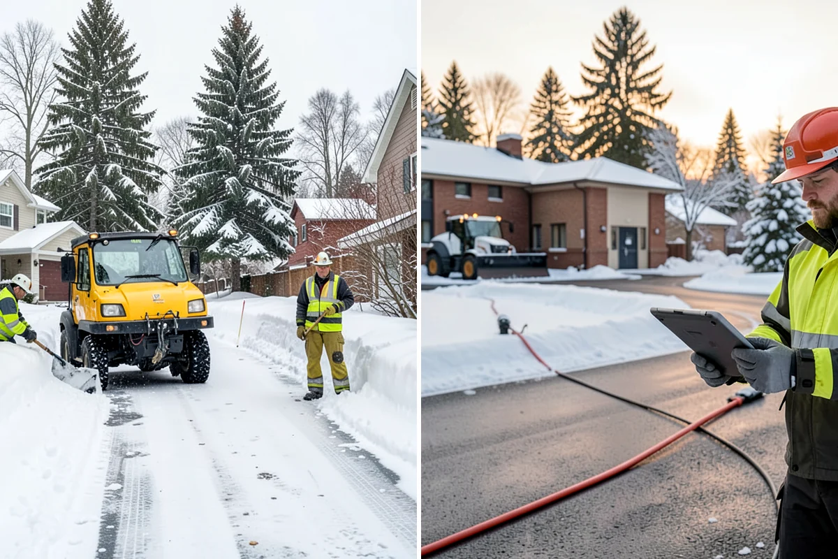 Gutter Ice Removal in Normandy Park, King County, WA - Inspect gutters and downspouts for ice blockages