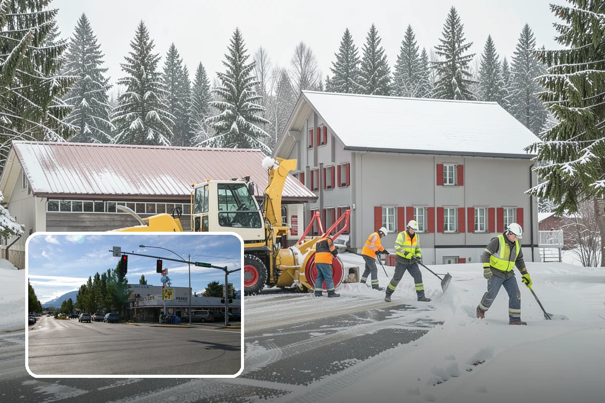 Gutter Ice Removal in North Bend, King County, WA - Restores drainage so meltwater flows away