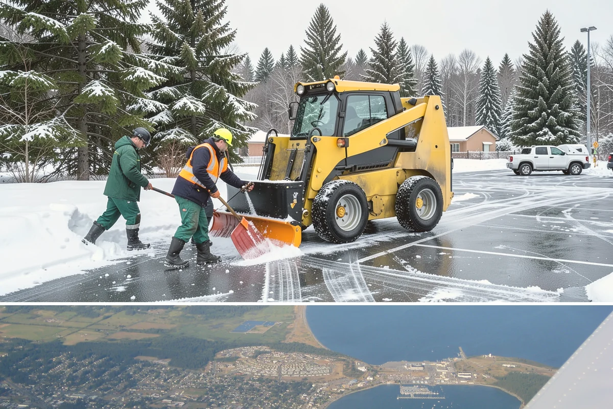Gutter Ice Removal in Oak Harbor, Island County, WA - Gutter ice removal is most needed during cold snaps and thaws when frozen gutters block the meltwater trying to drain.