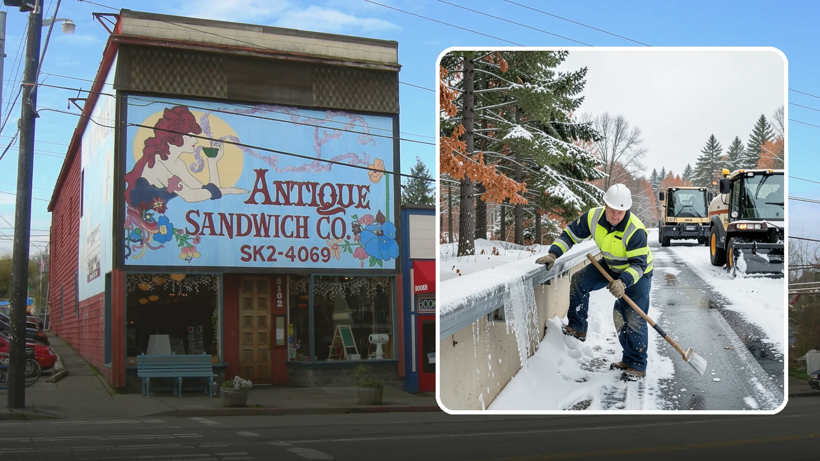 Gutter Ice Removal in Ruston, Pierce County, WA - We clear ice from gutters and downspouts so meltwater can drain instead of backing up.