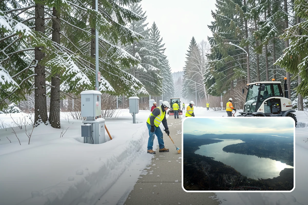 Gutter Ice Removal in Sammamish, King County, WA - Restores drainage so meltwater flows away