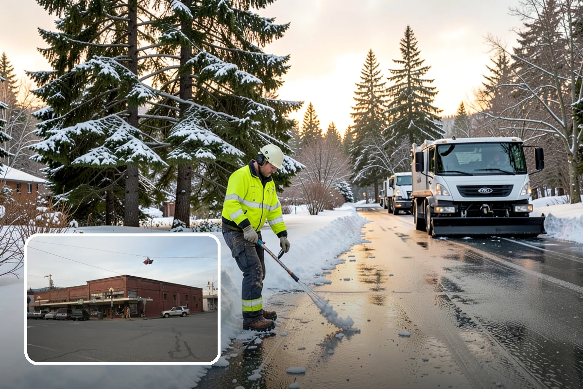 Gutter Ice Removal in Sedro-Woolley, Skagit County, WA - Restores drainage so meltwater flows away