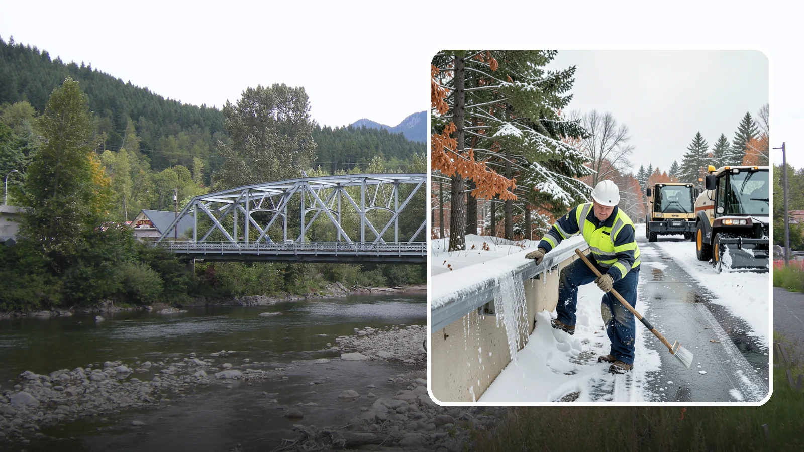 Gutter Ice Removal in Skykomish, King County, WA - We clear ice from gutters and downspouts so meltwater can drain instead of backing up.