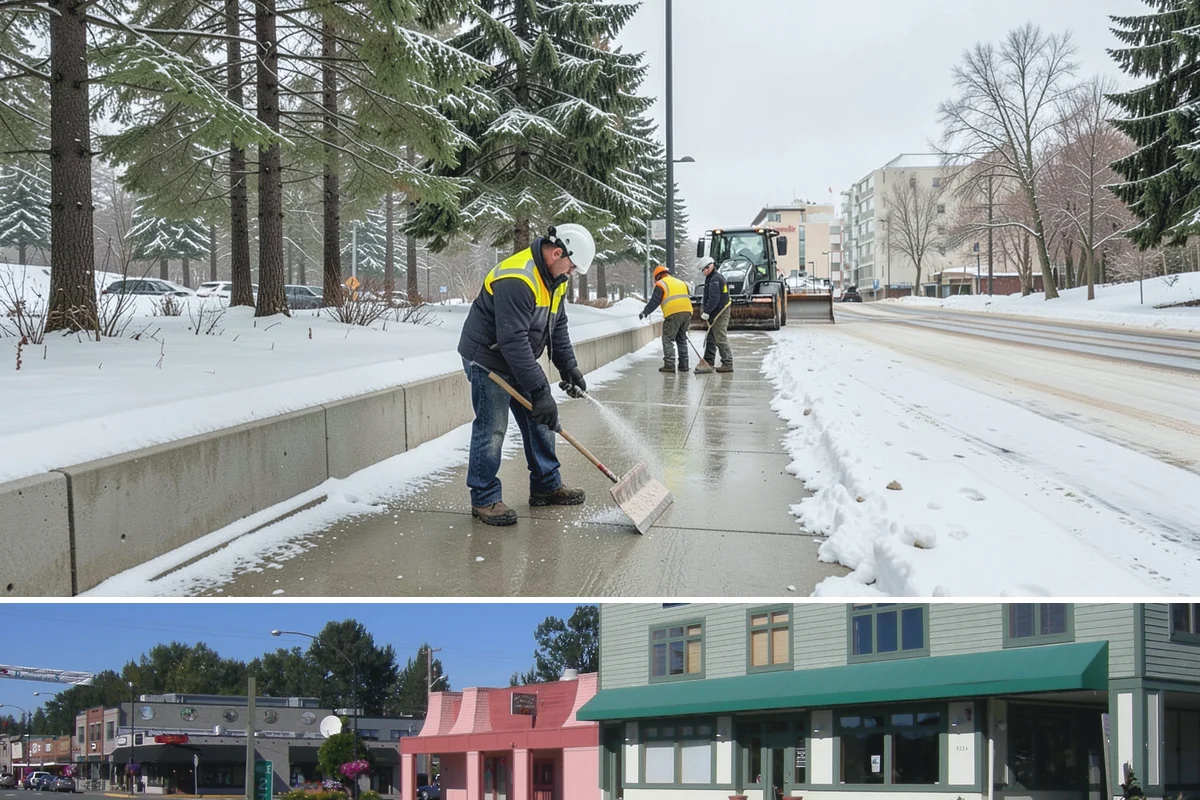 Gutter Ice Removal in Snoqualmie, King County, WA - Gutter ice removal is most needed during cold snaps and thaws when frozen gutters block the meltwater trying to drain.