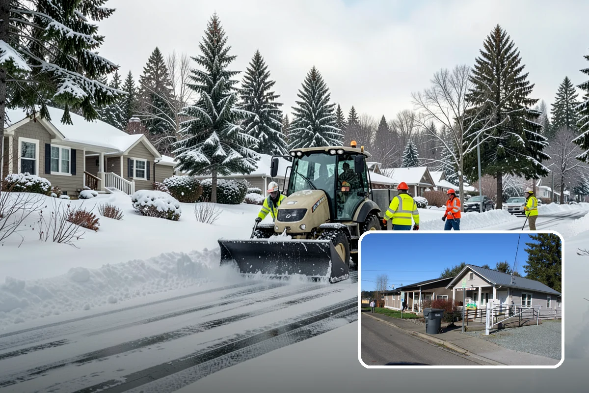 Gutter Ice Removal in South Prairie, Pierce County, WA - Restores drainage so meltwater flows away