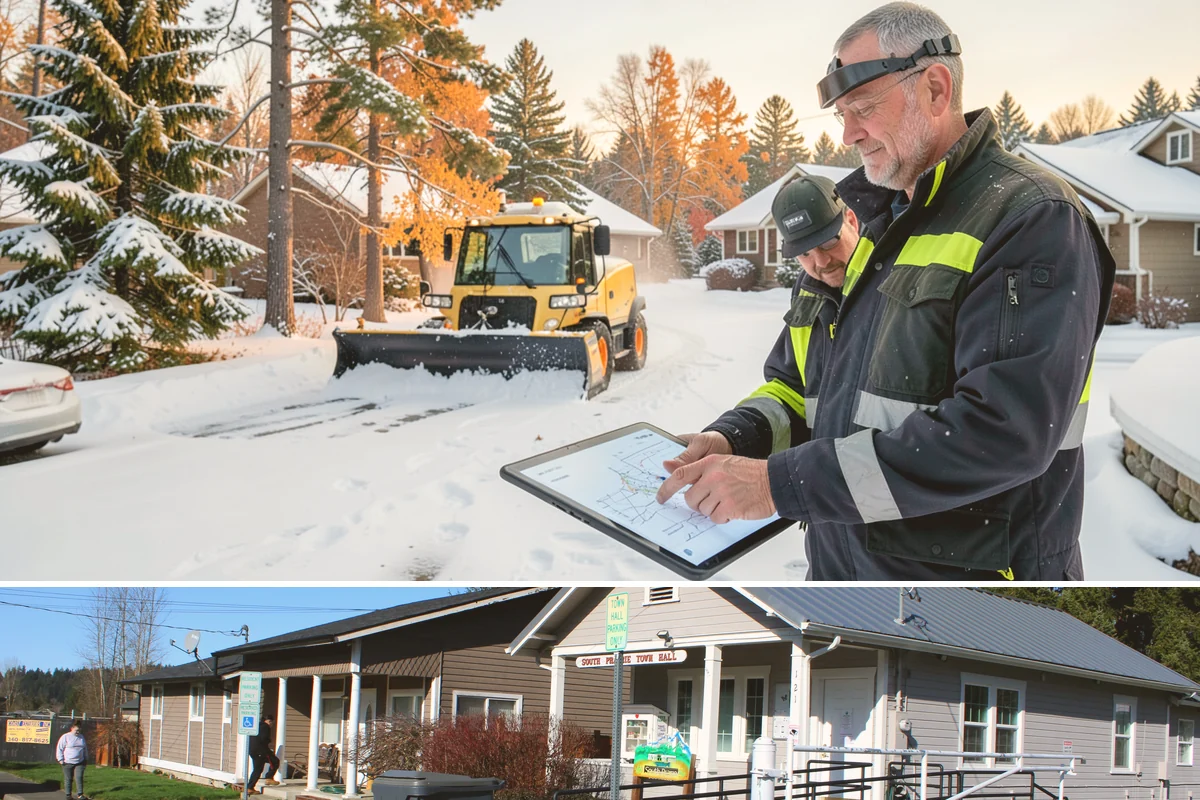 Gutter Ice Removal in South Prairie, Pierce County, WA - Gutter ice removal is most needed during cold snaps and thaws when frozen gutters block the meltwater trying to drain.
