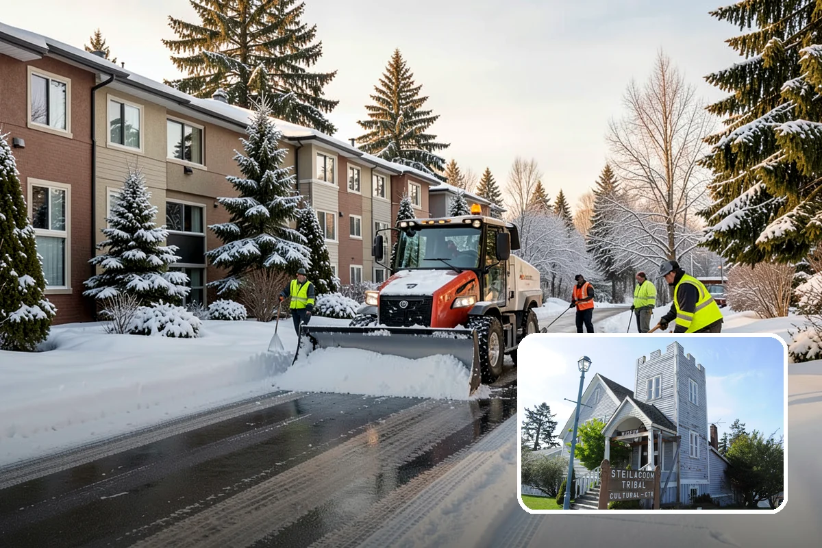 Gutter Ice Removal in Steilacoom, Pierce County, WA - Restores drainage so meltwater flows away