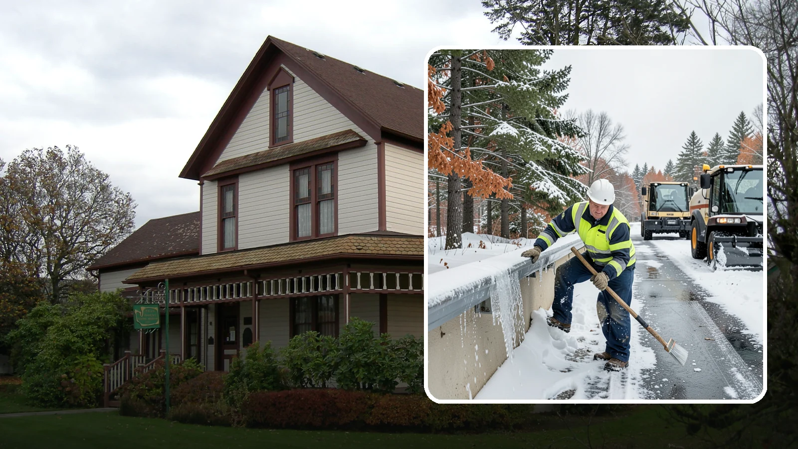 Gutter Ice Removal in Sumner, Pierce County, WA - We clear ice from gutters and downspouts so meltwater can drain instead of backing up.
