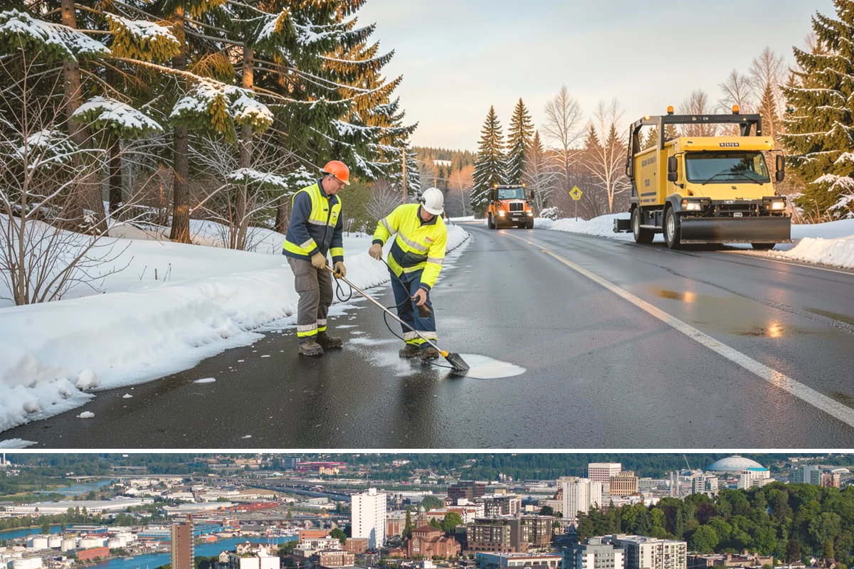 Gutter Ice Removal in Tacoma, Pierce County, WA - Gutter ice removal is most needed during cold snaps and thaws when frozen gutters block the meltwater trying to drain.